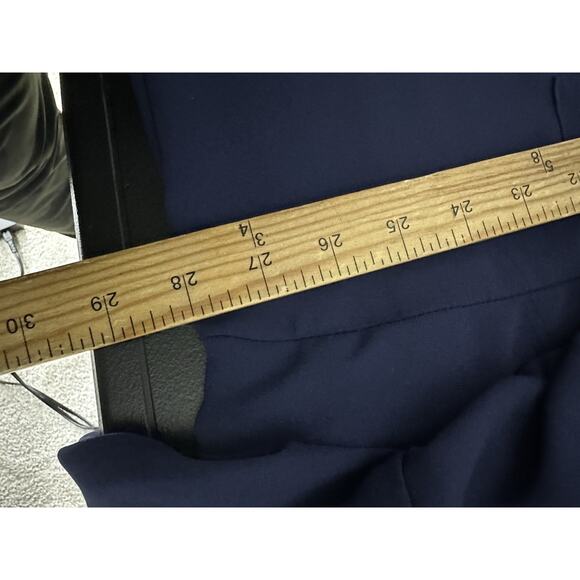 Torrid Plus Size 3X Women V-neck Harper Shirt Blouse Navy Blue Semi Sheer 35-24 - Picture 5 of 9